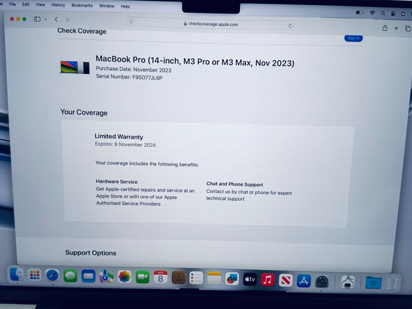 Apple MacBook Pro 14" 2023 M3 Pro 12-Core CPU 18-Core GPU 18GB 1TB SSD In Silver